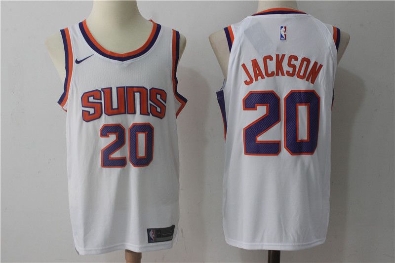 2017 Men Phoenix Suns 20 Jackson Nike White NBA Jerseys